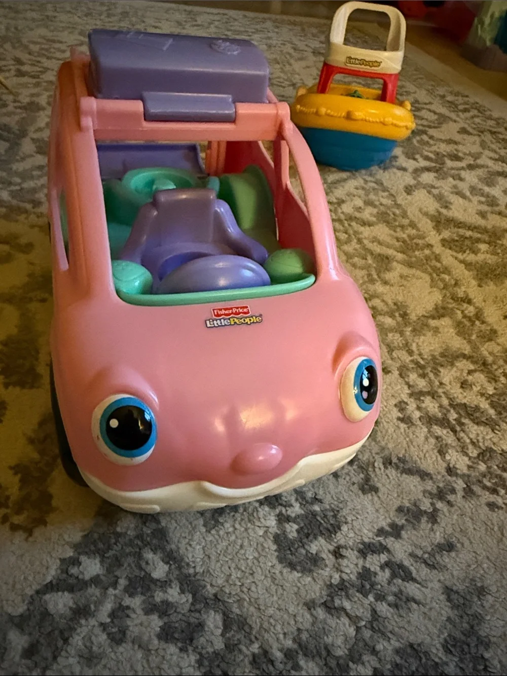 Fisher-Price Little People Car and Boat Lot